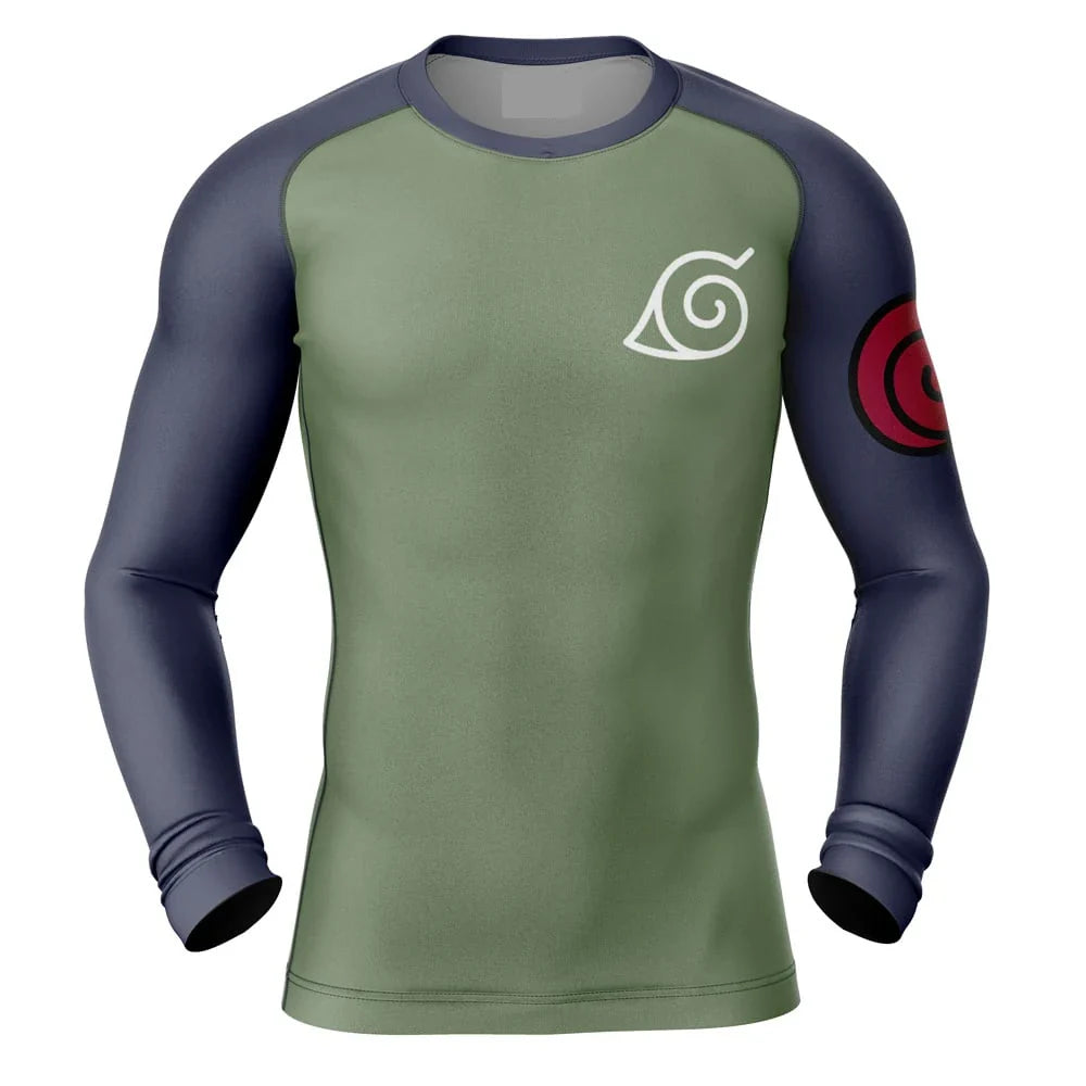 BJJ Rash Guard Kids Naruto 'Konohagakure' Long Sleeve Gear