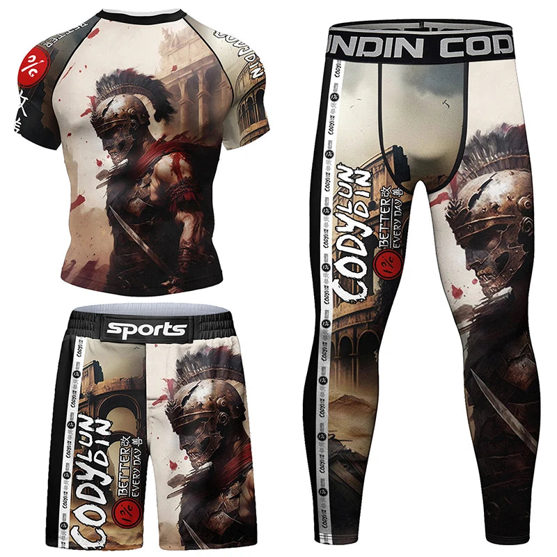 Gladiator Compression 'The Coliseum' Short Sleeve 3 Piece Set