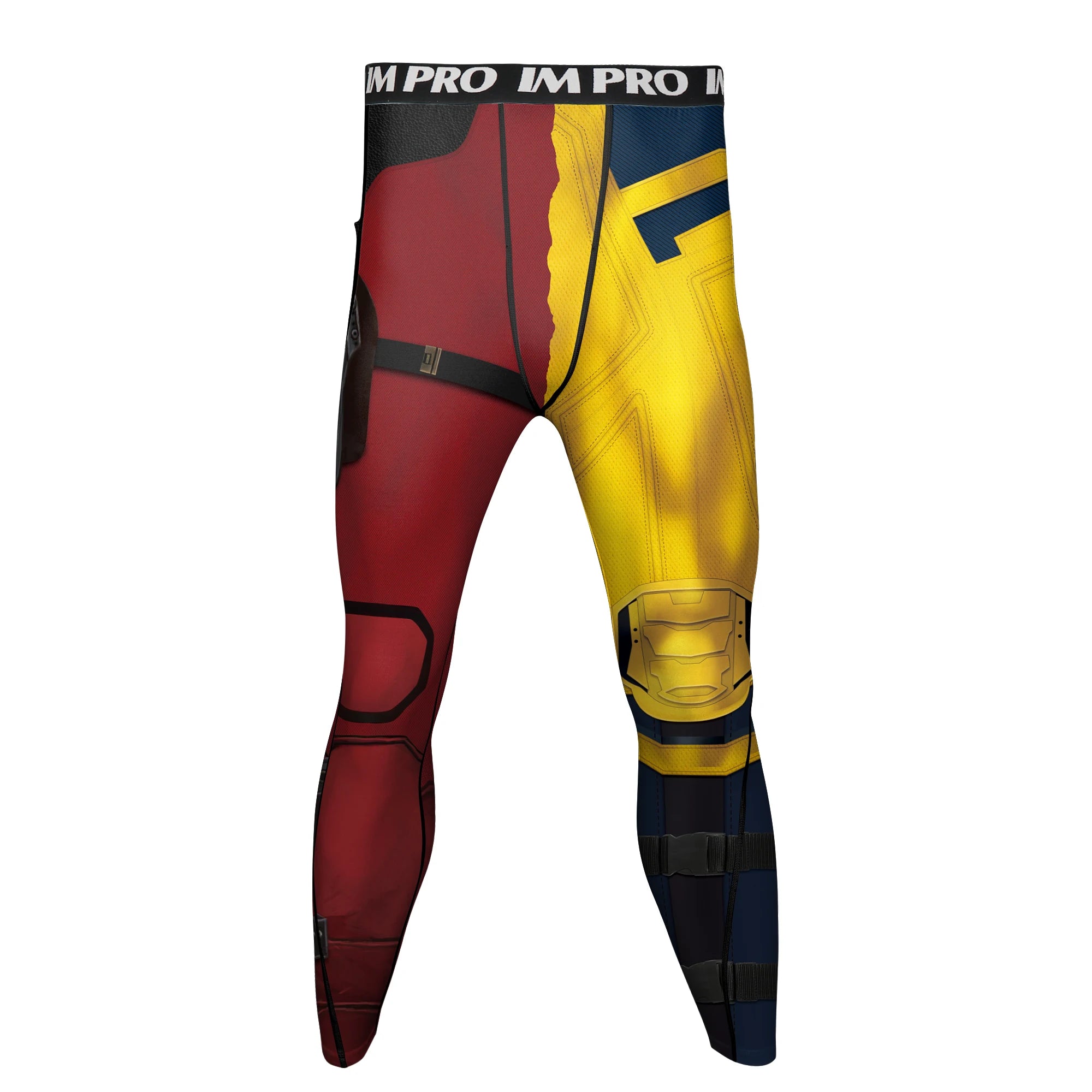 Deadpool x Wolverine Short Sleeve Compression Leggings