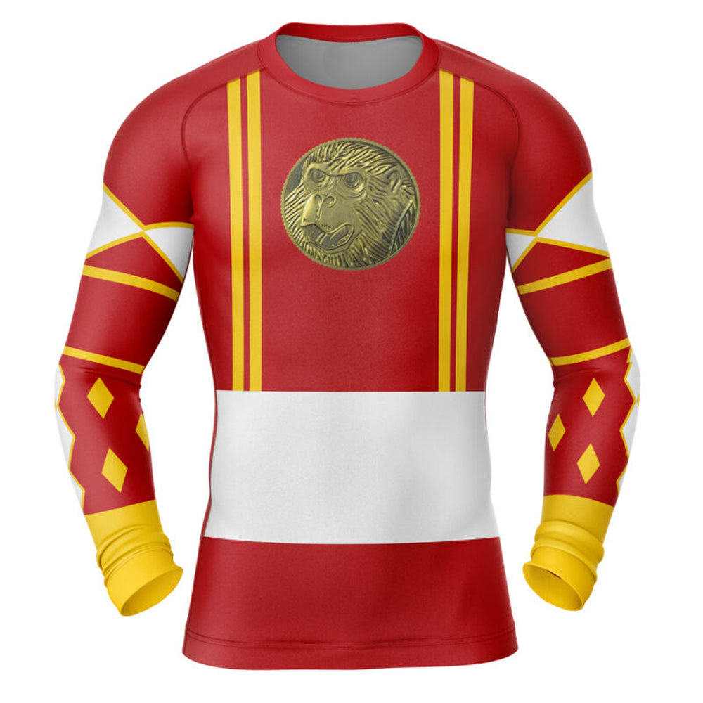 Ape Power Ranger Power Rangers 'Red Ranger | Ape | Ninjetti' Long Sleeve Compression Ra