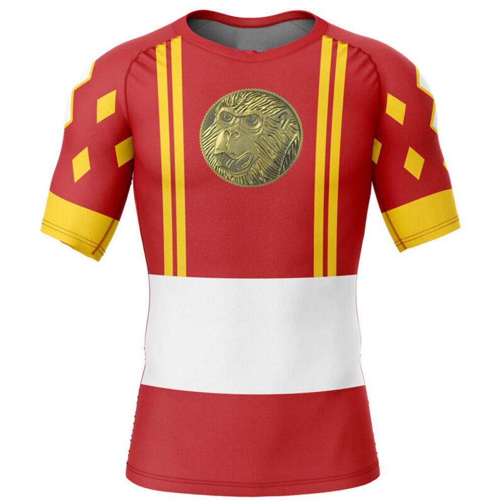 Ape Power Ranger Power Rangers 'Red Ranger | Ape | Ninjetti' Short Sleeve Compression R