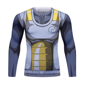 BJJ Rash Guard Dragon Ball Z 'Vegeta | Resurrection F' Long Sleeve Elite Rashguard