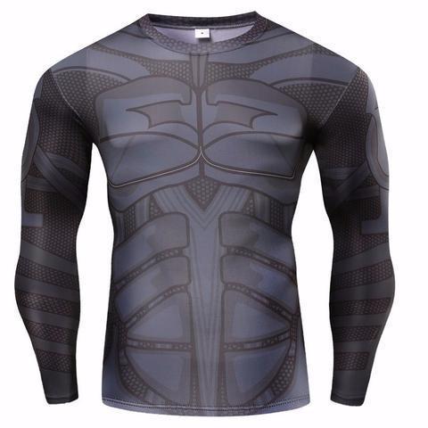 Batman 'Animated' Long Sleeve Compression Rash Guard Buy Now