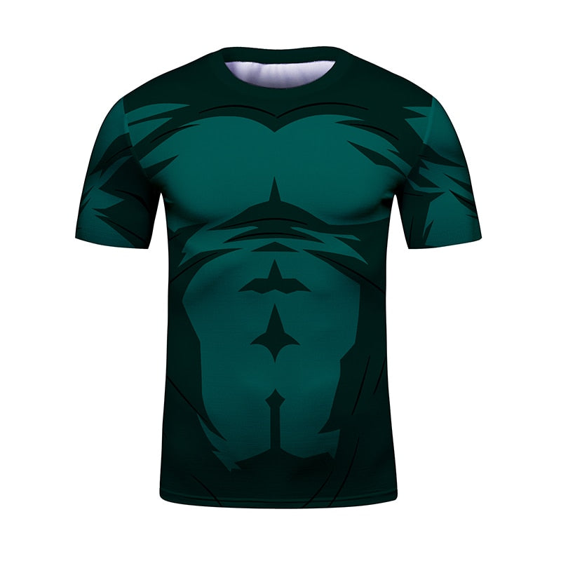 Kid's Naruto 'Rock Lee ' Elite Short Sleeve Compression Rashguard