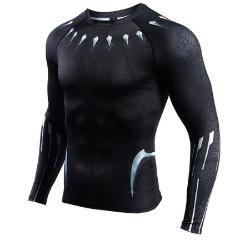 Black Panther 'Infinity War' Compression Long Sleeve Rashguard-RashGuardStore