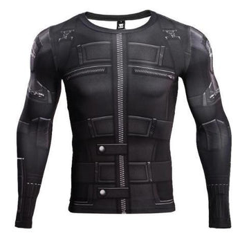 Black Widow Infinity War Women's Compression Long Sleeve Rashguard-RashGuardStore