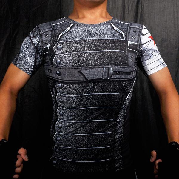 Buck "Winter Soldier" Compression Short Sleeve Rashguard-RashGuardStore