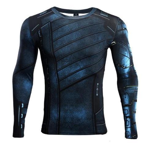 Buck "Winter Soldier" Infinity War Compression Long Sleeve Rashguard-RashGuardStore