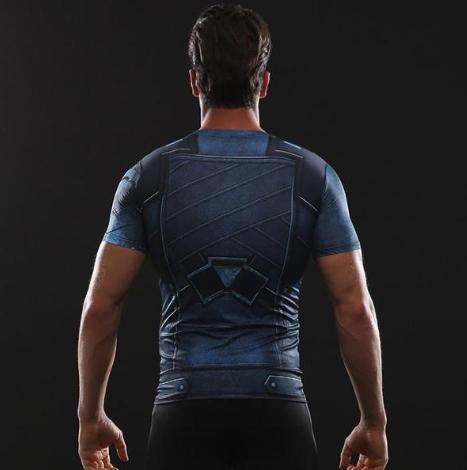 Buck "Winter Soldier" Infinity War Compression Short Sleeve Rashguard-RashGuardStore