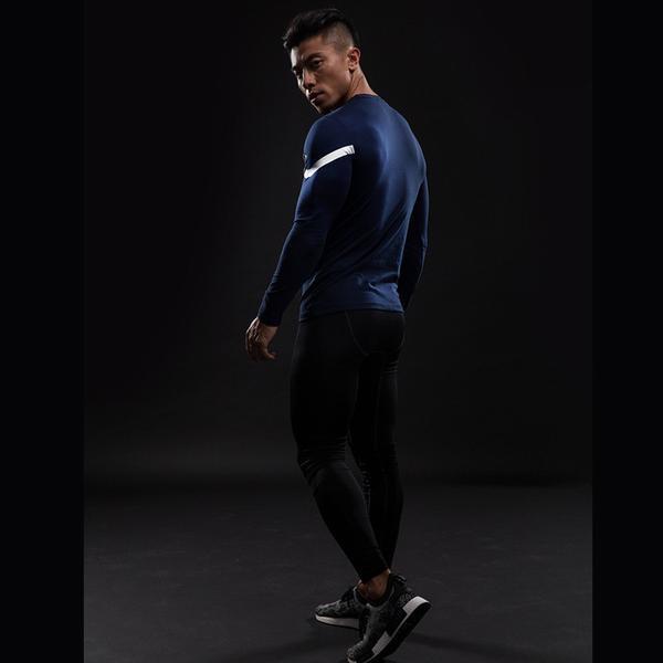 Captain America Bootcamp Long Sleeve Compression Rash Guard-RashGuardStore