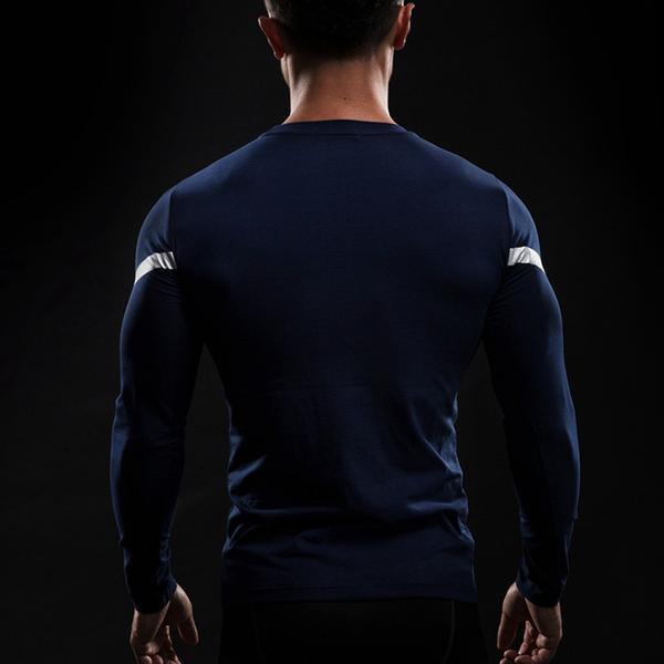 Captain America Bootcamp Long Sleeve Compression Rash Guard-RashGuardStore
