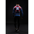Captain America Compression Long Sleeve Rashguard-RashGuardStore