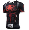 Captain America Steve Rogers 'Agent of Hydra' Premium Short Sleeve Compression Rash Guard-RashGuardStore