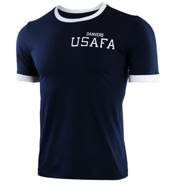 Carol Danvers Captain Marvel Blue 'USAFA Bootcamp' T Shirt-RashGuardStore