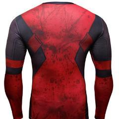 Deadpool 'Comic' Long Sleeve Compression Rashguard-RashGuardStore