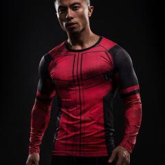 Deadpool 'Comic' Long Sleeve Compression Rashguard | RashGuardStore.com