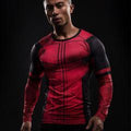 Deadpool 'Comic' Long Sleeve Compression Rashguard-RashGuardStore