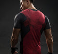Deadpool 'Comic' Short Sleeve Compression Rashguard-RashGuardStore
