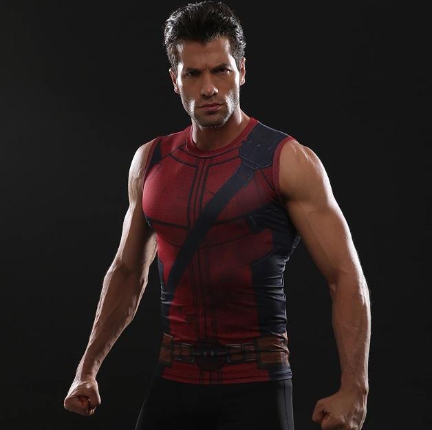 Deadpool Compression Tank Top-RashGuardStore