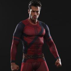 Deadpool Long Sleeve Compression Rashguard | RashGuardStore.com