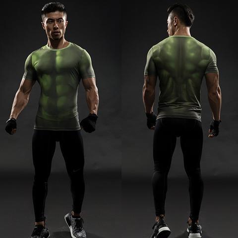 Incredible Hulk "Too Late" Short Sleeve Compression Rash Guard-RashGuardStore