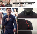 Iron Man 'Stark Industries' Reactor Long Sleeve Premium Compression Rash Guard-RashGuardStore