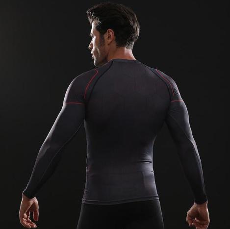 Iron Man 'Tony Stark' Infinity War Long Sleeve Undersuit Compression Rash Guard-RashGuardStore