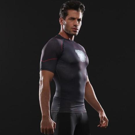 Iron Man 'Tony Stark' Infinity War Undersuit Compression Rash Guard-RashGuardStore