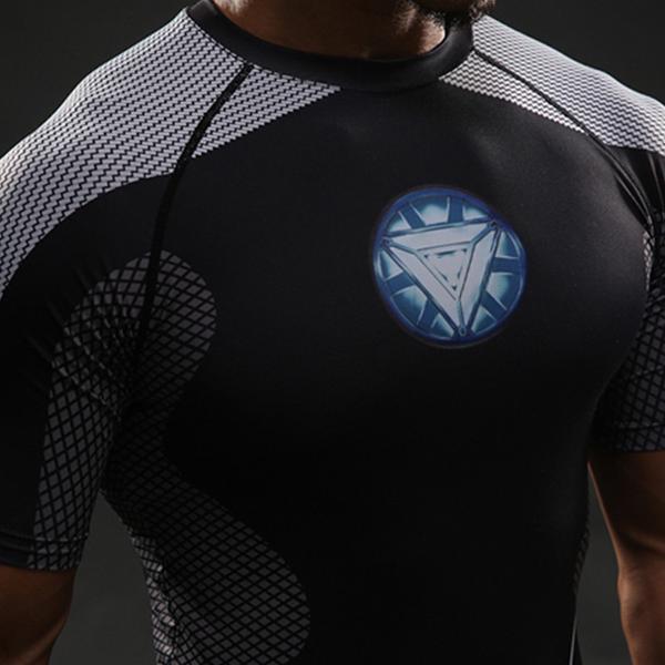 Iron Man "Tony'S Workshop" Undersuit Compression Rash Guard-RashGuardStore