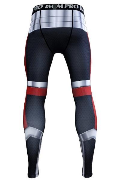 Men's Avengers End Game 'Quantum Realm Suit' Premium Compression Leggings-RashGuardStore