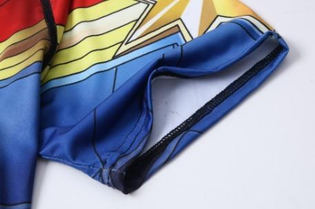 Men's Captain Marvel Premium Compression Short Sleeve Rashguard