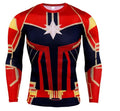 Men's Captain Marvel 'Mar-Vell' Compression Long Sleeve Rashguard-RashGuardStore