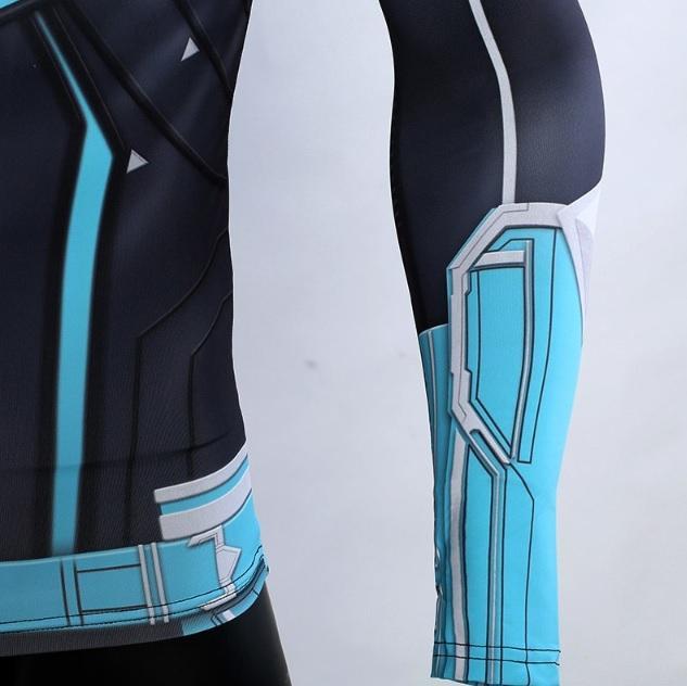 Men's Carol Danvers Captain Marvel 'Star Force' Green Kree Rashguard
