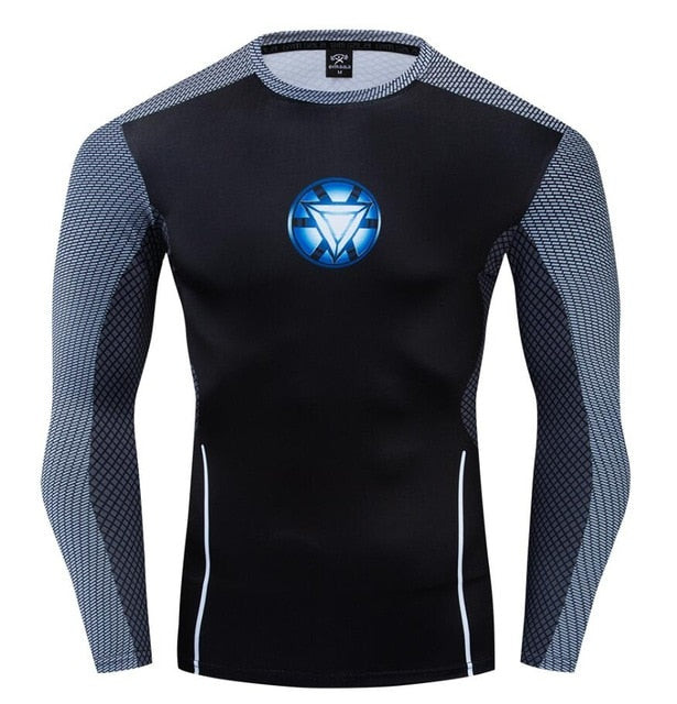 Iron Man'Tony's Workshop' Long Sleeve Rashguard