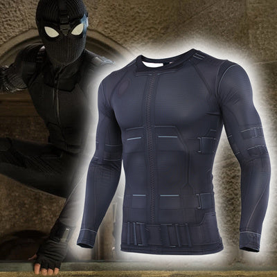Spider Man Compression Far From Home 'Night Monkey' Long Sleeve Rashguard