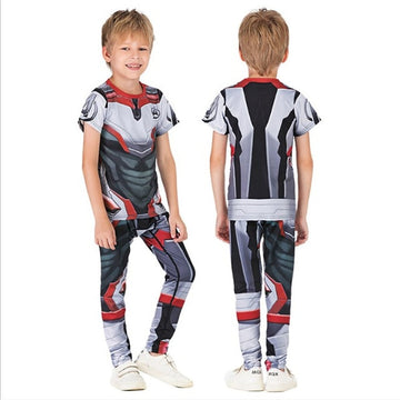 Kids Avengers Compression 'End Game' Rashguard Set