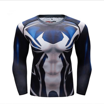 Spider Man Compression 'Symbiote Spider Man' Elite Long Sleeve Rashguard