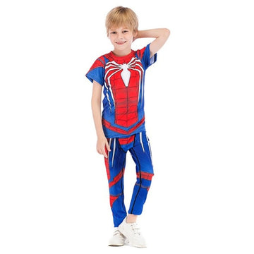 Kids Spiderman Compression 'PS4 Advanced Suit' Rashguard Set