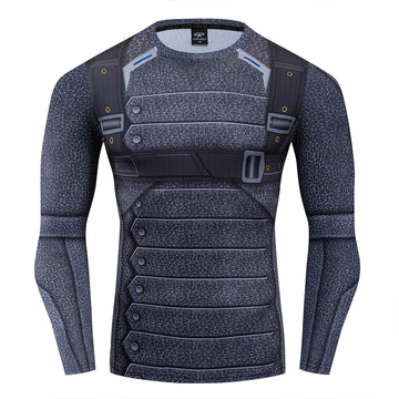 Soldier Compression 'Winter Soldiery Barnes' Long Sleeve Rashguard