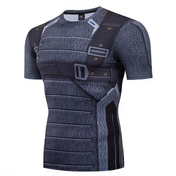 Soldier Compression 'Winter Soldiery Barnes' Short Sleeve Rashguard