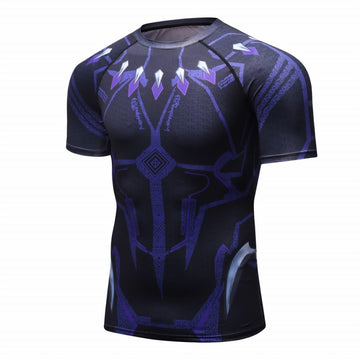 Black Panther Compression 'Civil War' Elite Short Sleeve Rashguard