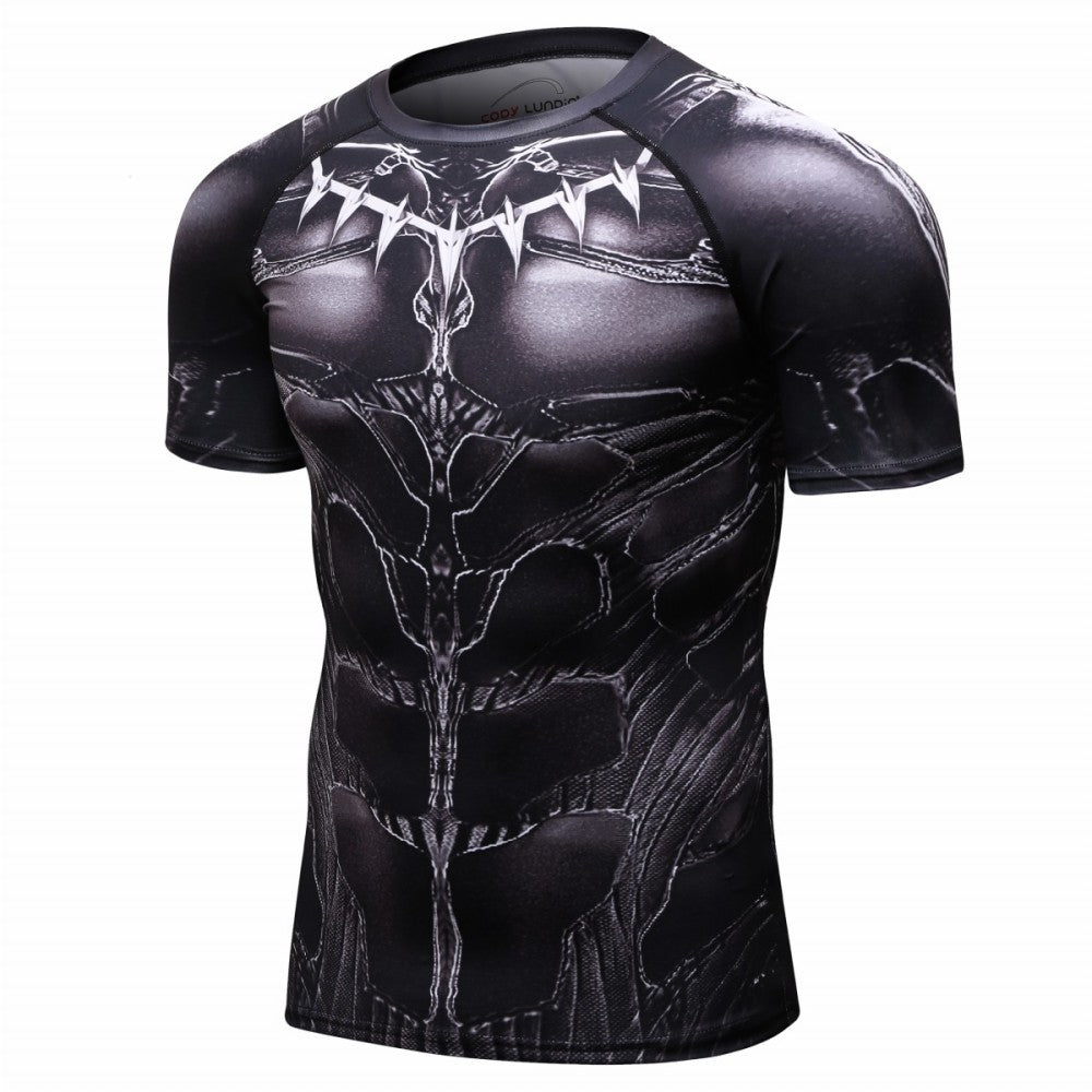 Black Panther Compression 'T'Chaka' Elite Short Sleeve Rashguard