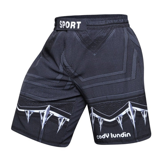 Men's Black Panther MMA Boxing Fight Shorts