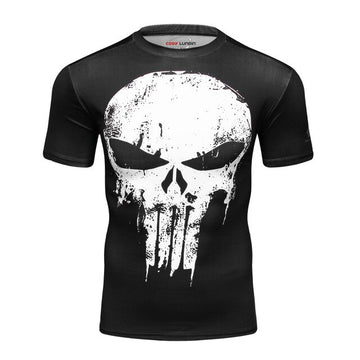 The Punisher Compression Elite Short Sleeve Rashguard