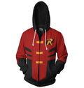Robin 'Red Robin' Zip Up Hoodie-RashGuardStore