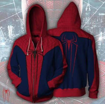 Spiderman 'Amazing Spiderman' Zip Up Hoodie-RashGuardStore