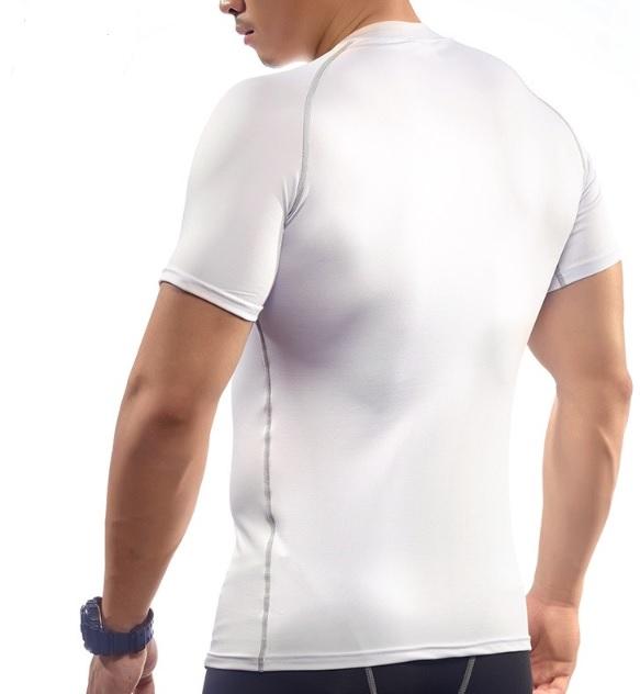 Spiderman Classic White 'Hero Revealed' Compression Short Sleeve Rashguard-RashGuardStore