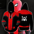 Spiderman 'Far From Home' Black Zip Up Hoodie-RashGuardStore