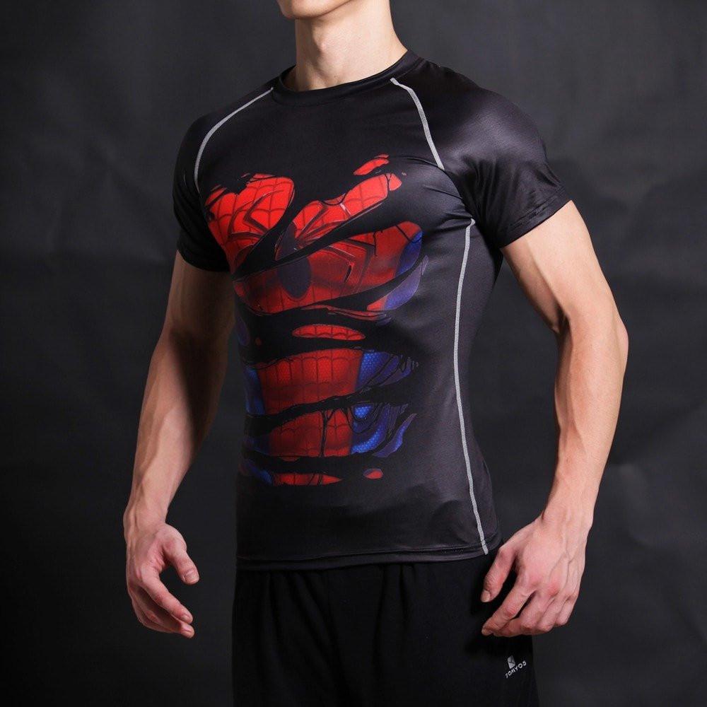 Spider Hero Shrug in Red Mesh with Black Spiderweb