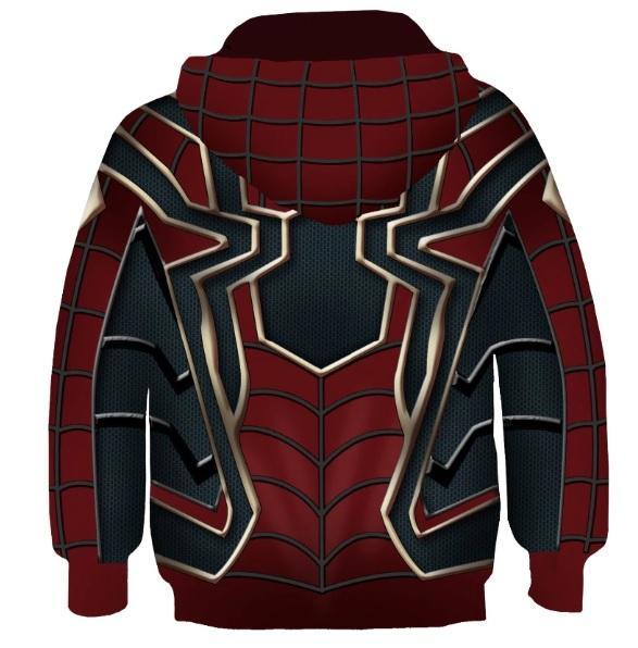 Spiderman 'Infinity War' Iron Spider Kids Hoodie-RashGuardStore